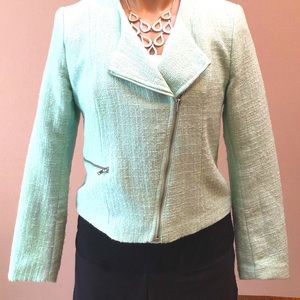 Sea green mint greenBlazer size 8 jacket barely worn